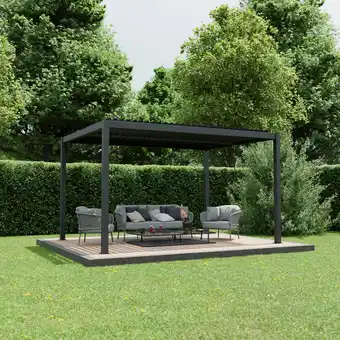 toom Baumarkt Ximax Pergola 'Shade' dunkelgrau 395 x 230 x 290 cm Angebot