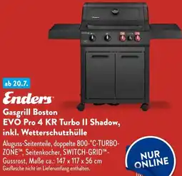 Aldi Süd Enders Gasgrill Boston EVO Pro 4 KR Turbo II Shadow, inkl. Wetterschutzhülle Angebot