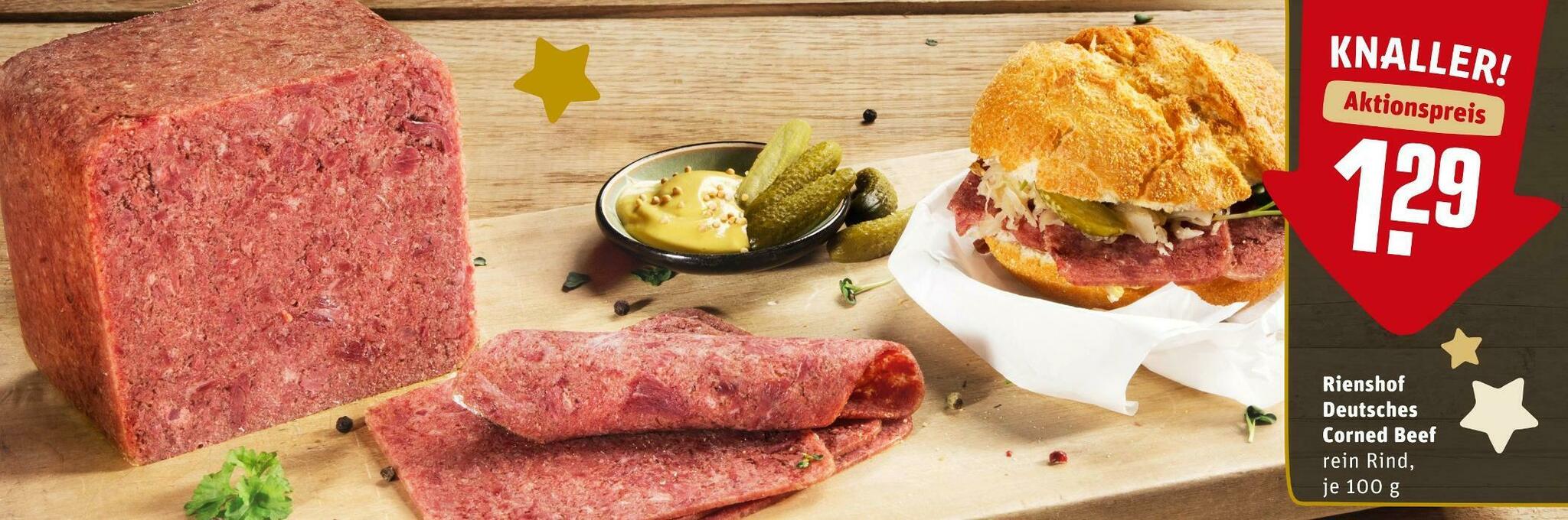 Rienshof deutsches corned beef Angebot bei REWE