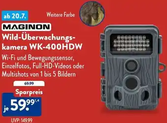 Aldi Süd MAGINON Wild-Überwachungskamera WK-400HDW Angebot