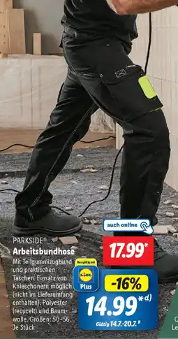 Lidl PARKSIDE Arbeitsbundhose Angebot