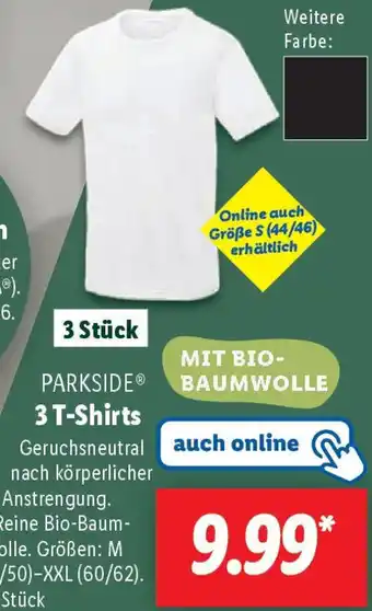 Lidl PARKSIDE 3 T-Shirts Angebot