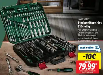 Lidl PARKSIDE Steckschlüssel-Set, 216-teilig Angebot