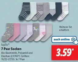 Lidl lupilu 7 Paar Socken Angebot