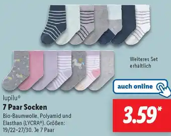 Lidl lupilu 7 Paar Socken Angebot
