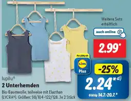 Lidl lupilu 2 Unterhemden Angebot