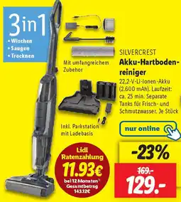 Lidl SILVERCREST Akku-Hartbodenreiniger Angebot