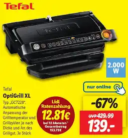 Lidl Tefal OptiGrill XL Angebot
