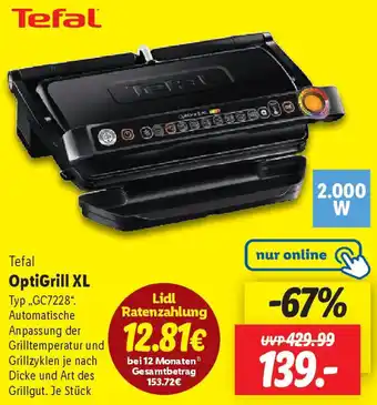 Lidl Tefal OptiGrill XL Angebot