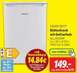 Lidl SILVERCREST Kühlschrank mit Gefrierfach Angebot