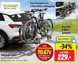 Lidl EUFAB Fahrradträger Angebot
