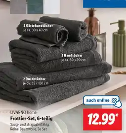 Lidl LIVARNO home Frottier-Set, 6-teilig Angebot