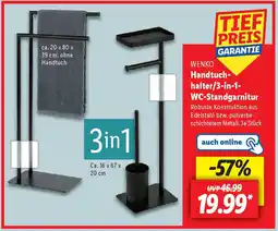Lidl WENKO Handtuchhalter/3-in-1 WC-Standgarnitur Angebot