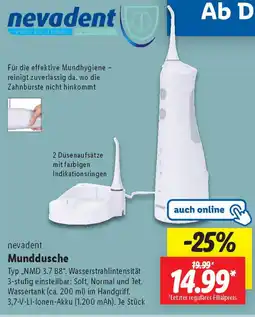 Lidl nevadent Munddusche Angebot