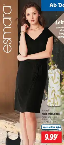 Lidl esmara Kleid mit Leinen Angebot