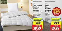 Lidl fjödur Feder-/ Daunen Kassettenbettdecke Klassik Angebot