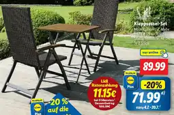 Lidl LIVARNO home Klappsessel-Set Angebot