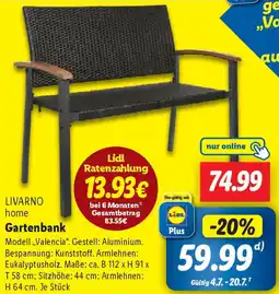 Lidl LIVARNO home Gartenbank Angebot