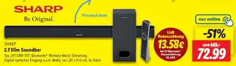 Lidl SHARP 2.1 Slim Soundbar Angebot