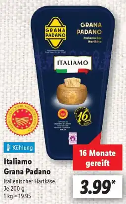 Lidl Italiamo Grana Padano Angebot