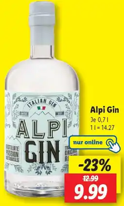 Lidl Alpi Gin Angebot