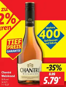 Lidl Chantré Weinbrand Angebot