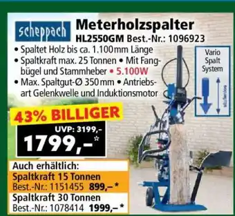 Norma Meterholzspalter HL2550GM Angebot