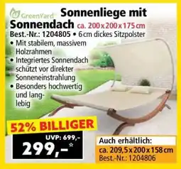 Norma Sonnenliege mit Sonnendach Angebot