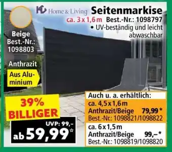 Norma Seitenmarkise Angebot