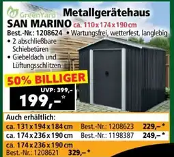 Norma Metallgerätehaus SAN MARINO Angebot