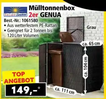 Norma Mülltonnenbox 2er GENUA Angebot