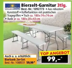 Norma Bierzelt-Garnitur 3tlg Angebot