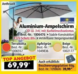 Norma Aluminium- Ampelschirm Angebot