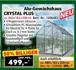 Norma Alu-Gewächshaus CRYSTAL PLUS Angebot