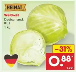Netto Marken-Discount Weißkohl Angebot
