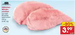 Netto Marken-Discount Hähnchen-Minuten-schnitzel Angebot