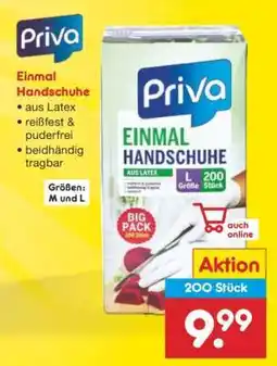 Netto Marken-Discount Einmal Handschuhe Angebot