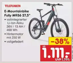 Netto Marken-Discount E-Mountainbike Fully M936 27,5 Angebot