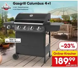 Netto Marken-Discount Gasgrill Columbus 4+1 Angebot