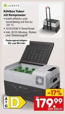 Netto Marken-Discount Kühlbox Yukon mit Kompressor Angebot