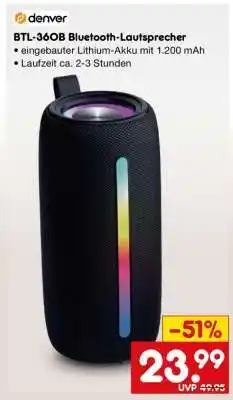 Netto Marken-Discount BTL-360B Bluetooth-Lautsprecher Angebot