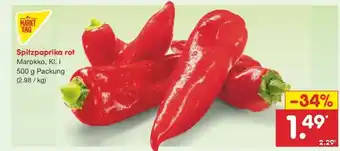 Netto Marken-Discount Spitzpaprika rot Angebot