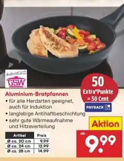 Netto Marken-Discount Aluminium-Bratpfannen Angebot