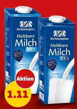 PENNY Weihenstephan Haltbare Milch Angebot