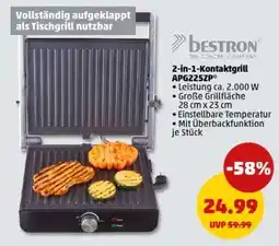 PENNY 2-in-1-Kontaktgrill APG2252P Angebot