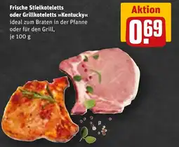 REWE Frische Stielkoteletts oder Grillkoteletts >>Kentucky<< Angebot