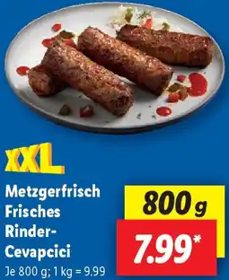 Lidl Metzgerfrisch Frisches Rinder Cevapcici Angebot