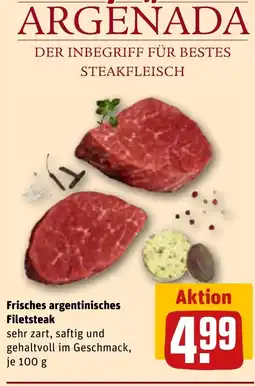 REWE ARGENADA Frisches argentinisches Filetsteak Angebot