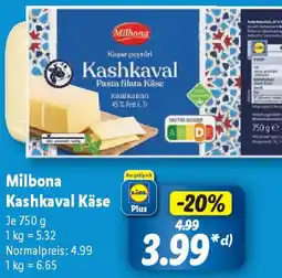 Lidl Milbona Kashkaval Käse Angebot