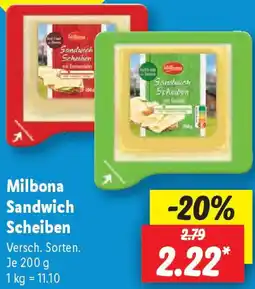 Lidl Milbona Sandwich Scheiben Angebot